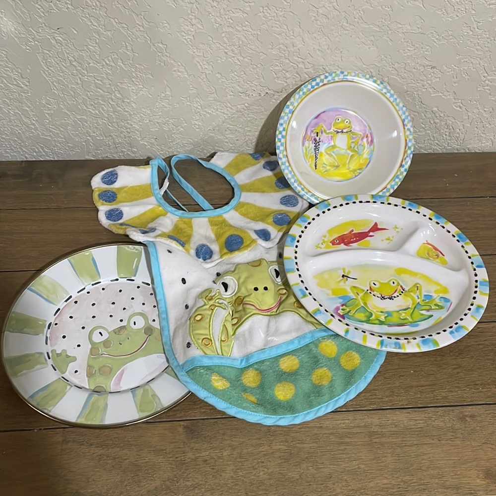 Mackenzie-Childs frog children set